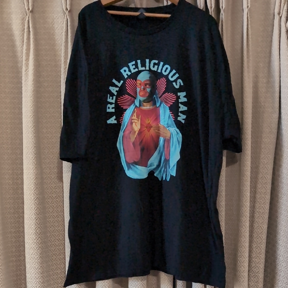 NWT Men's Size 4X Nacho Libre "A Real Religious Man" Graphic Tee